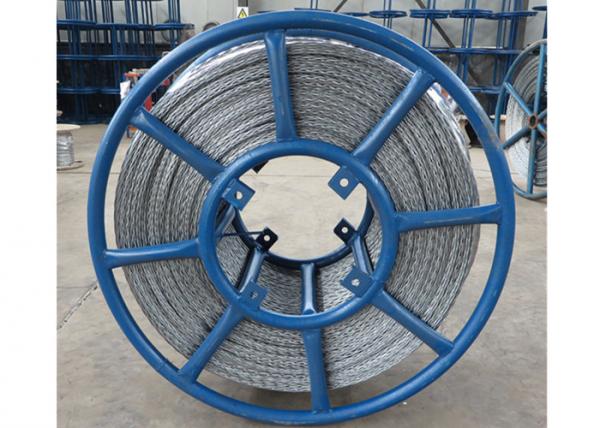 12 Strands Antitwisting Galvanized Hexagonal Wire Rope for laying and stringing conductors and cables