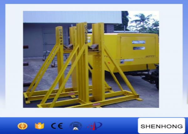  China 15 Tonne Cable Drum Jacks Hydraulic Powerpack For Heavy Cable Drum Spooling supplier