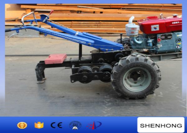  China 15HP Tower Erection Tools Double Capstan Hand Tractor Winch For Cable Pulling supplier