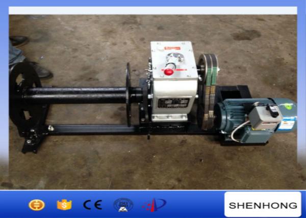 220 Voltage Electric Cable Pulling Winch / Cable Drum Winch Stringing Equipment