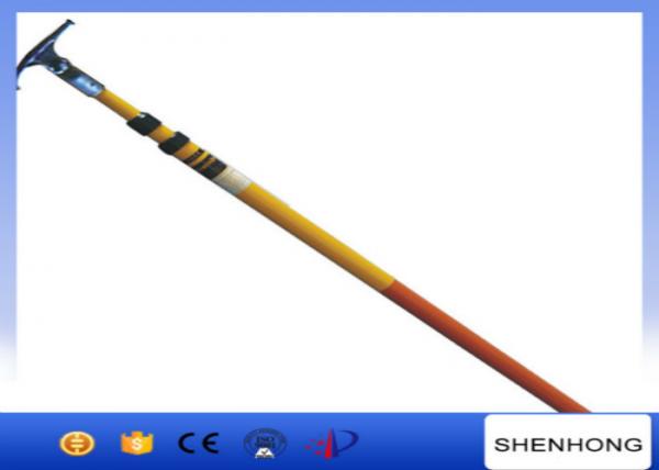 220KV High Voltage Earthing Device Fiberglass Telescopic Hot Stick High Strength