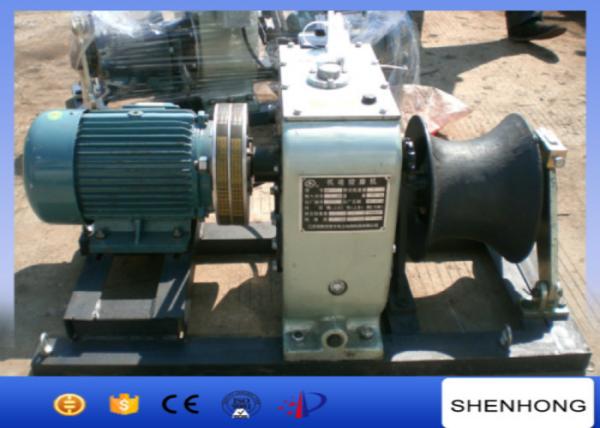 220V / 380V 5 Ton Electric Engine Powered Cable Capstan Winch For Pulling