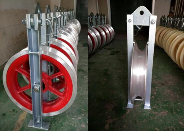 2 Ton Capacity Locking Rope Pulley , Wire Pulling Pulley With Aluminum Sheave