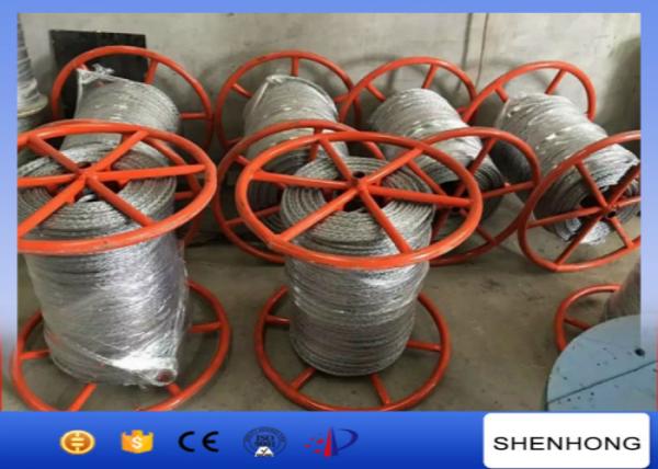  China 300KN Breaking Load Anti Twist Wire Rope , Hot Dip Galvanised Steel Wire Rope supplier