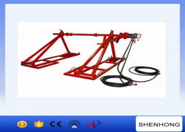  China 3300N.m Brake Force Cable Jack Stands SIYZ10 10 Ton Drum Type Elevator With Hydraulic Motor supplier