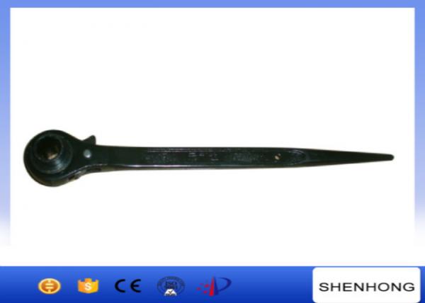 360mm Sharp Tail Ratchet Wrench / Tower Erection Tools For Tightening Hexagon Head Balts