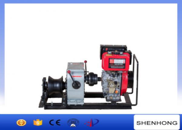  China 3 Ton Air Cooled Diesel Cable Winch With Shaft Driven Low Noise supplier
