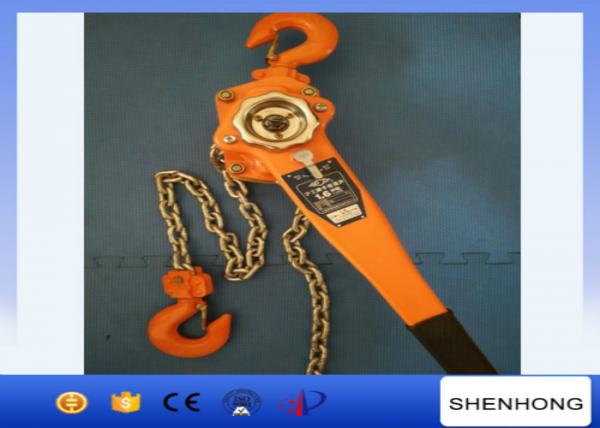  China 3 Ton Lever Chain Hoist 1.5M Lift , Construction Tightening Lever Chain Block supplier