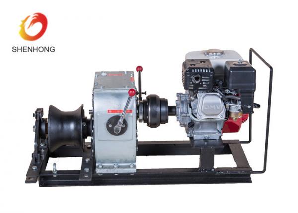  China 3 Ton Petrol Gas Engine Powered Winch 1 Year Warranty For Power Construction supplier