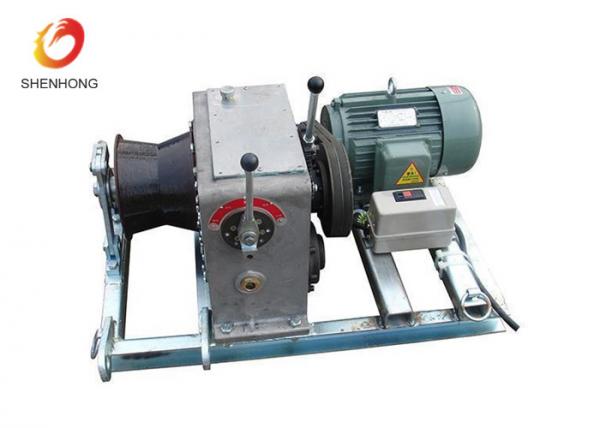  China 3T 5T Electric Gas Engine Powered Winch For Cable Pulling In Line Construction supplier