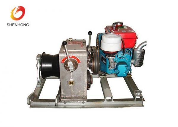  China 3T 5T Engine Powered Diesel Cable Winch Sagging Operation In Line Construction supplier