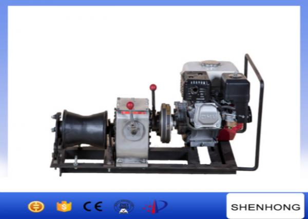 5.5HP 10KN 1 Ton Gas Engine Powered Winch For Tower Erection