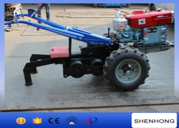  China 5 Ton Double Drum Two Wheel Walking Tractor Winch For Electric Power Construction supplier