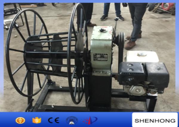 China 5 Ton Gasoline Engine Wire Rope Take Up Pulling Winch for Stringing Rope supplier