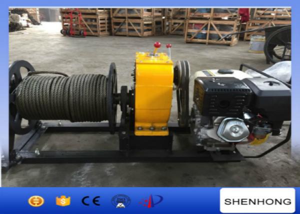  China 5 Ton HONDA Gas Engine Powered Winch Wire Rope Winch For Power Construction supplier