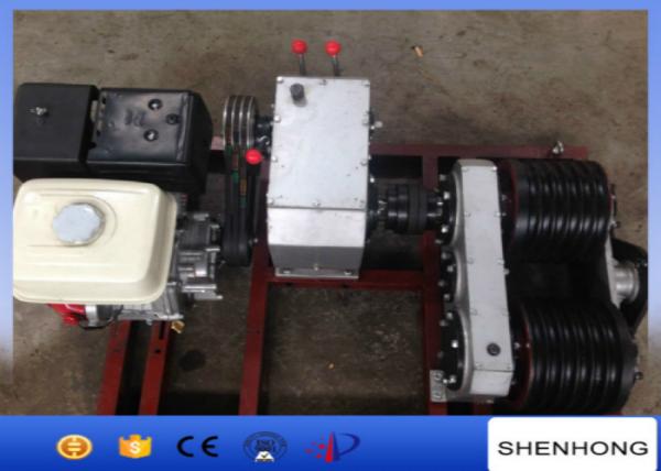 5 Ton HONDA GX390 Gas Engine Powered Winch Double Capstan In Line Construction
