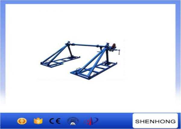  China 5 Ton Integratd Cable Reel Jack Stands Spooling Heavy Drums With Disc Tension Brake supplier