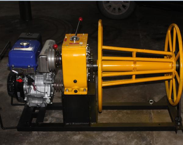 5 Ton wire rope winch wire winding machine with Yamaha gasoline engine