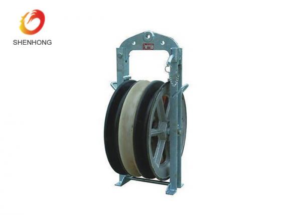  China 660mm Large Diameter Rope Pulley Conductor Stringing Blocks Overhead Power Line Transmission supplier