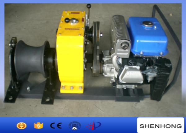  China 80KN YAMAHA Petrol Engine Belt Driven Cable Powered Pulling Winch supplier