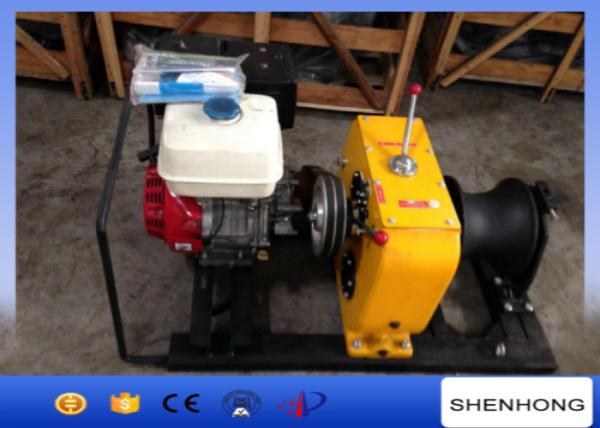  China 8 Ton HONDA Gas Engine Powered Winch / Belt Driven Hoisting Wnch supplier