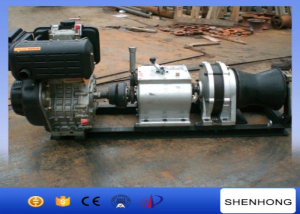  China 9HP Air Cooled Diesel Engine Cable Winch Axle Bar Driven Tranmission supplier