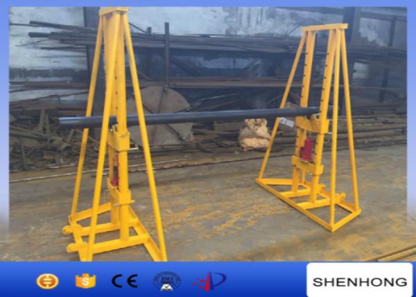 China Adjustable Foot Brake Hydraulic Cable Drum Jacks stand 5 Ton – 10 Ton Capacity supplier