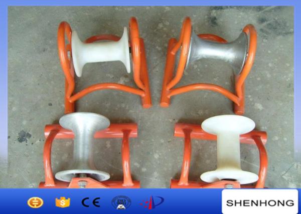 Aluminum Cable Pulling Pulley Single Cable Laying Roller For Power Construction