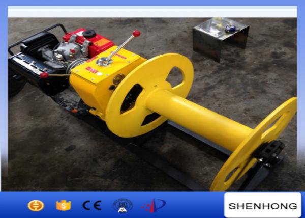  China Cable Pulling Gas Powered Winch Air Cooled Diesel Engine 840×600×500 supplier