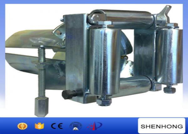  China Cable Pulling Pulley Zinc Plated Conduit Feed Rollers Four Rollered Bellmouths supplier