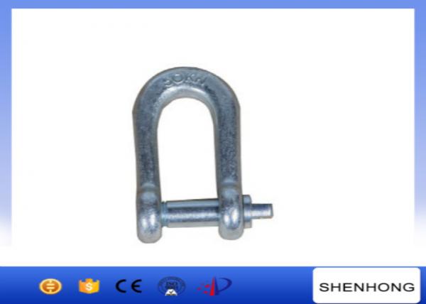  China Connecting Overhead Line Construction Tools , Screw pin bow high strength connection shackle supplier