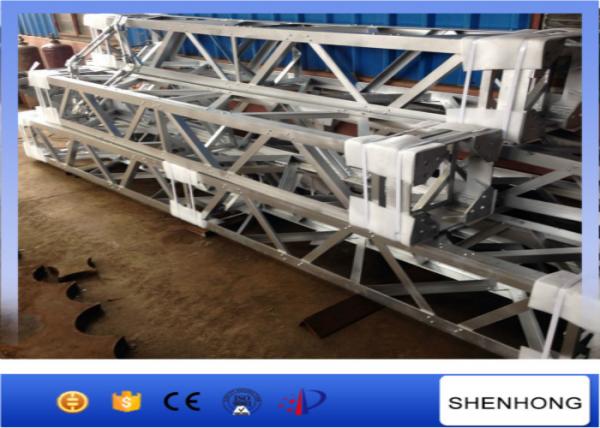  China Cross Section Tower Erection Tools Aluminum Inner Suspended Gin Pole Tower Erection Tool supplier
