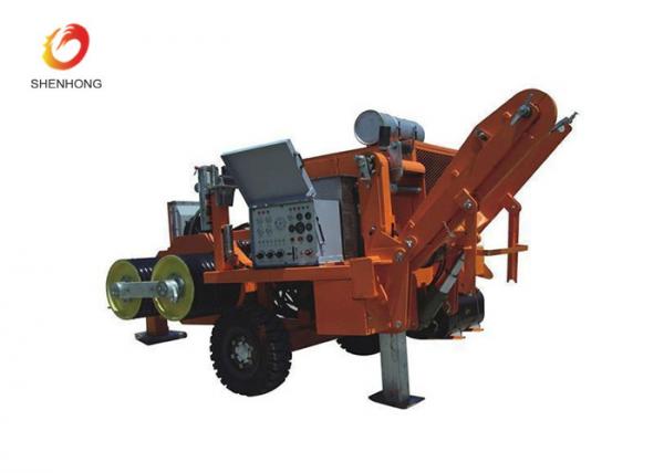 Durable Conductor Stringing Machine , Hydraulic Cable Puller Machine Stringing Of Conductors