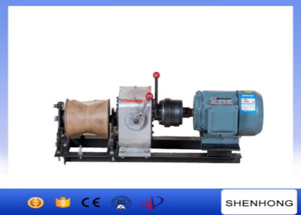  China Electric Engine Cable Powered Pulling Winch By Shafted Driven 10KN supplier