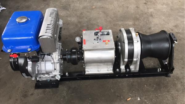  China Electric Power Construction Gas Engine Powered Winch Fast Speed Cable Winch supplier