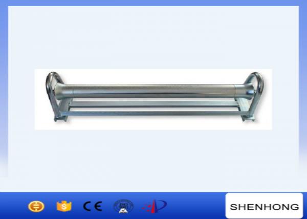  China Galvanized Cable Pulling Pulley Draw Off Roller With Aluminium Roller Body Length 900 mm supplier