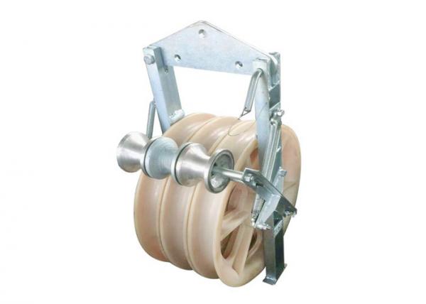  China Galvanized Transmission Conductor Stringing Block Pulley supplier