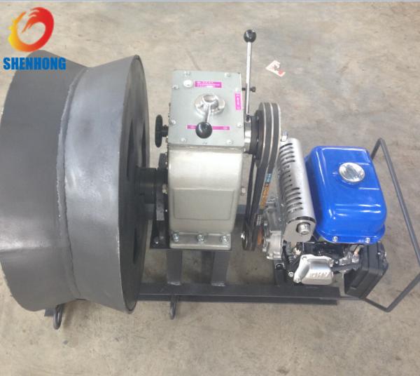  China Gas Powered Winch 3Ton Cable Drum Winch Threading Machine Yamaha Engine for pulling hoisting supplier