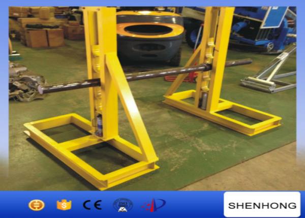  China Heavy Duty Cable Drum Stand , 10 Tonne Hydraulic Cable Drum Jack Dia. 3200mm supplier