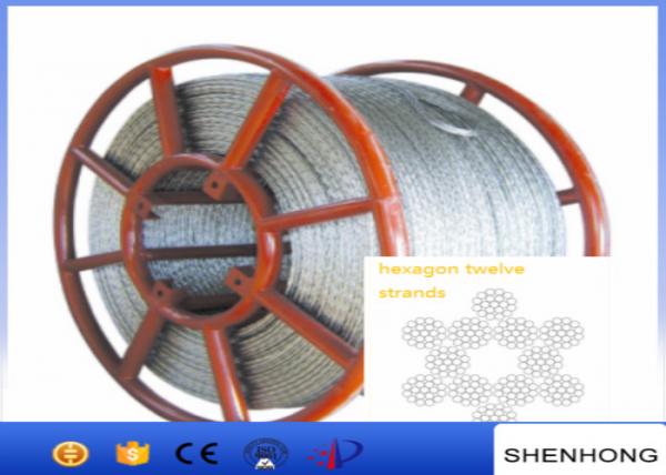 Hexagon 12 Strands Anti Twist Wire Rope Steel Wire Rope 11Mm – 24Mm Diameter