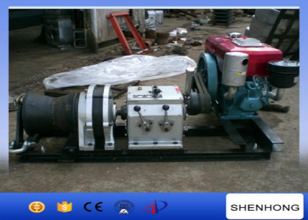  China High efficiency Water Cooled Diesel Cable Winch Small Volume 4M / Min Gears supplier
