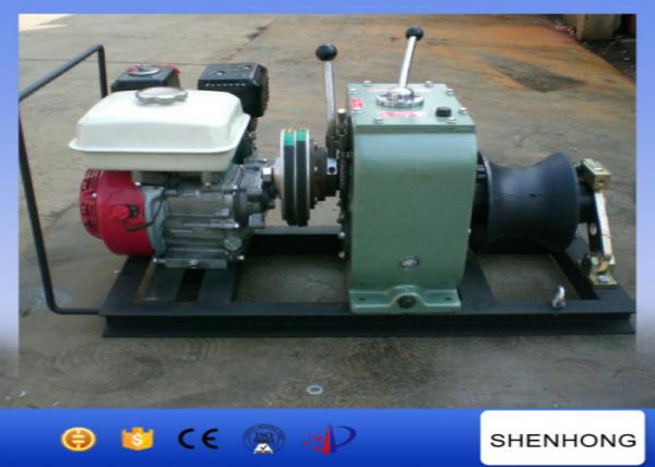  China High Versatility 3T Cable Gas Powered Winch With Honda GX160 Gasoline Engine supplier