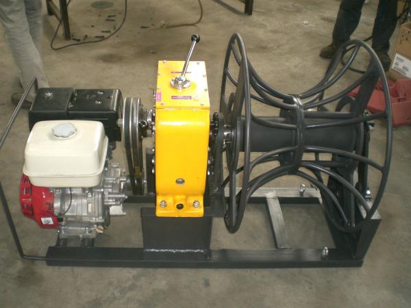 China Honda gasoline engine winch with cable reel drum rewinding line replacing cable supplier