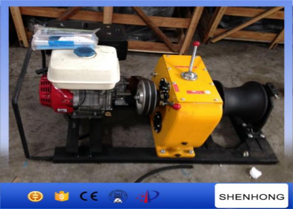  China Honda Gasoline Powered Winch 5T , Tower Erection Cable Pulling Winch supplier