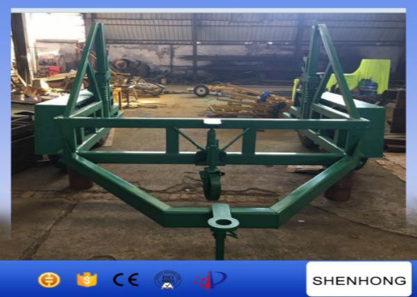  China ISO 12 Ton Cable Reel Trailer Cable Carriage Vehicle With 120mm Axis Bar supplier