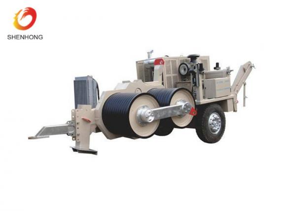 Iso Stringing Pulling Machine Equipment Hydraulic Conductor Puller 400KN
