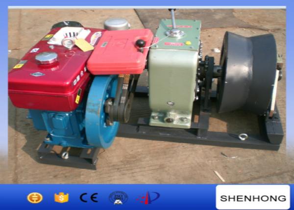  China Lightweight Belt Driven Cable Winch Puller 400mm Diameter Cable Roller supplier