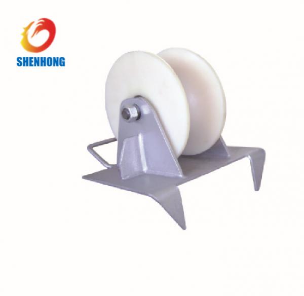  China Nylon or aluminum wheel heavy duty cable rollers SHH dia 140*200mm for protect cable and pulling rope supplier