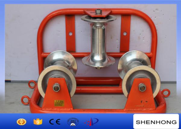  China Solid Corner Ground Cable Laying Roller Strong Bearing Aluminum Housing supplier