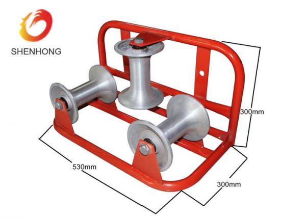 Spray Painting Surface Corner Cable Roller For Underground Cable Laying
